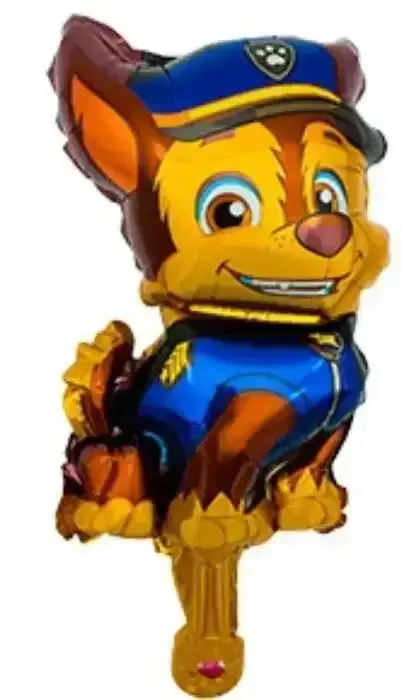 Globo metalizado personaje paw patrol Chase (40 cm)