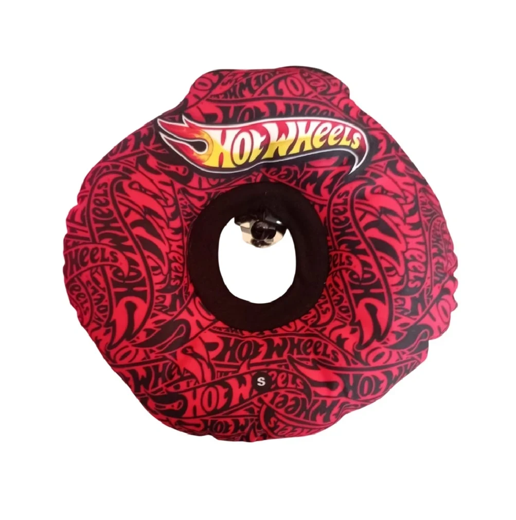 Collar isabelino tipo dona acolchada diseño Hot Wheels
