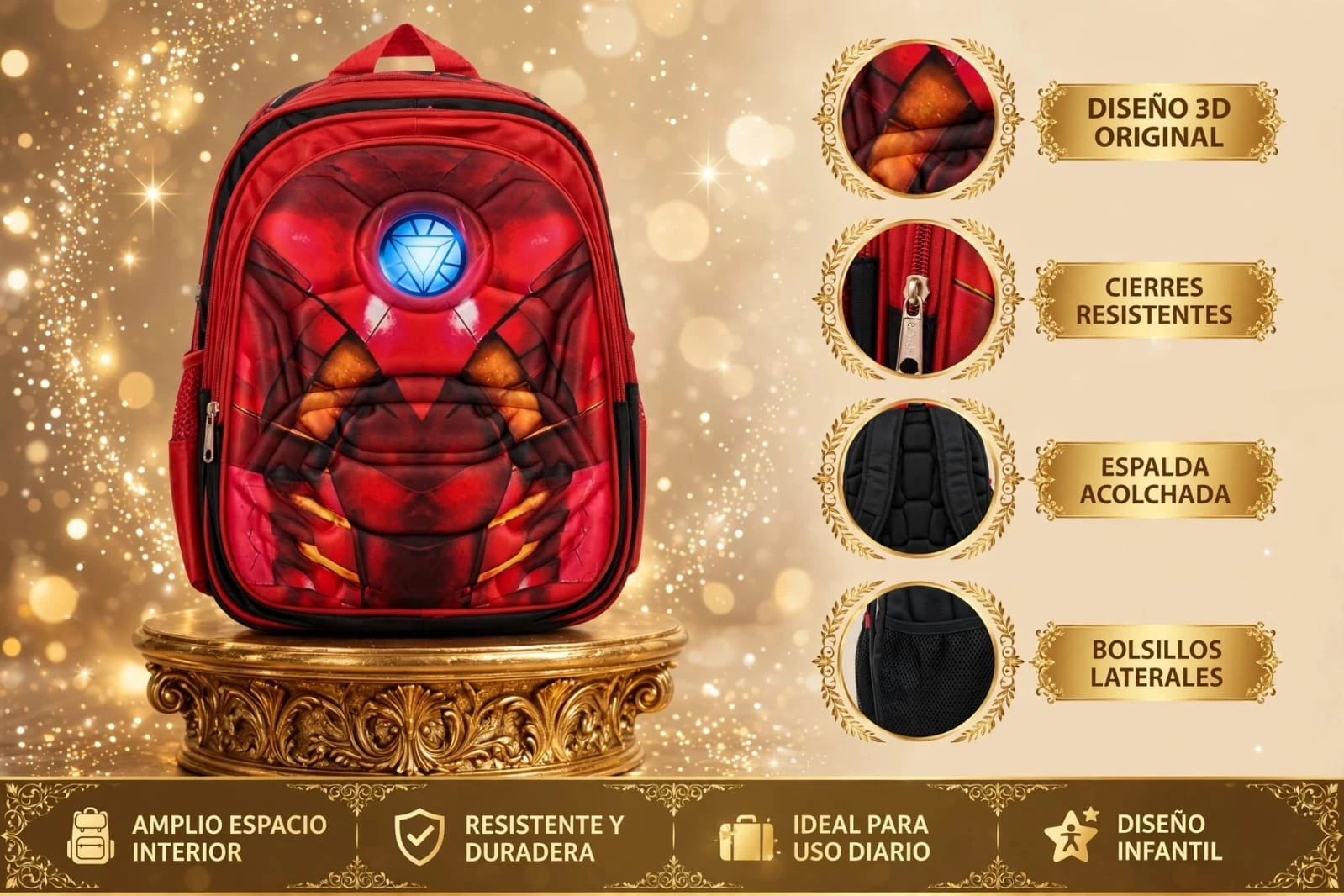 MOCHILA IRON MAN – DISEÑO 3D