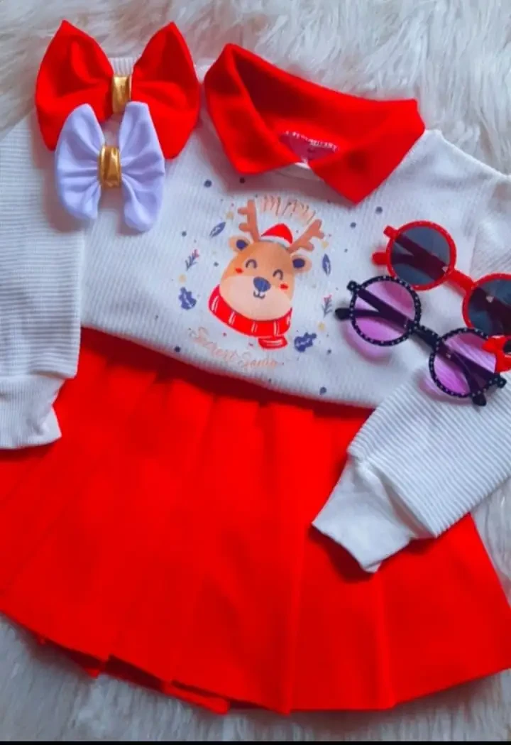 Conjunto para niña navidad  2