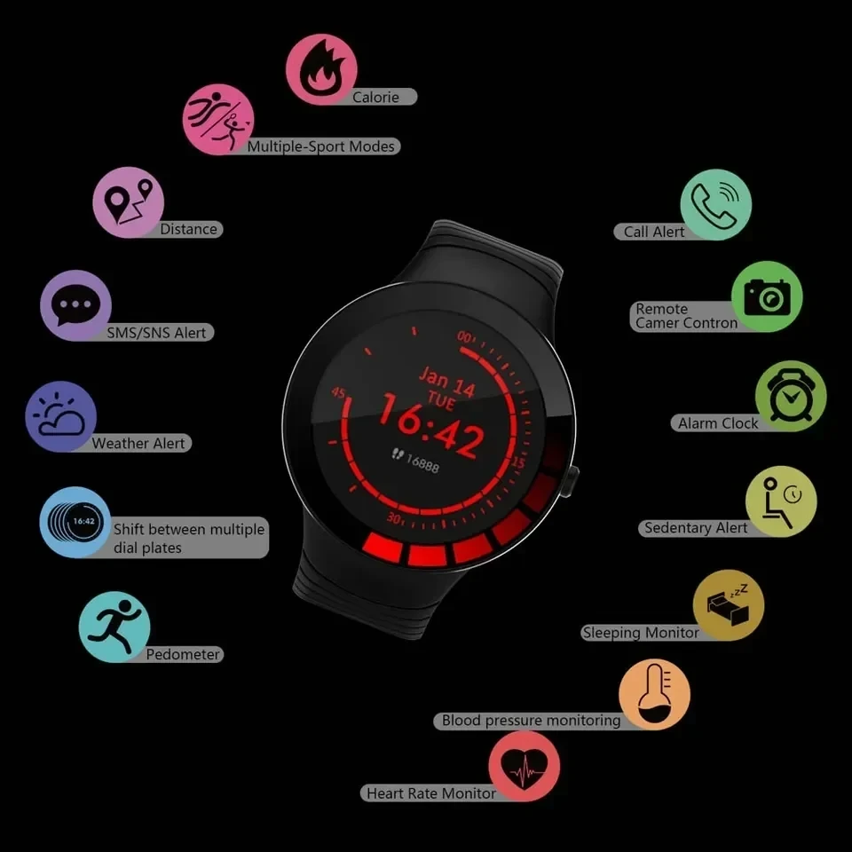 Smartwatch IOS RED 4