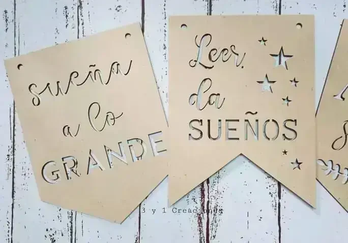 BANDERÍN / CARTEL CALADO