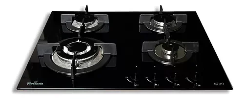 Anafe Vidrio FLORENCIA 4 Hornallas Multigas 6749 Negro 2
