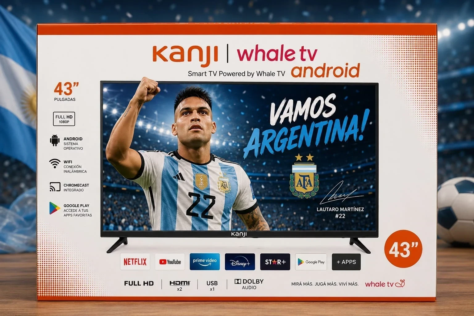 SMART TV KANJI 43" FULL HD CON ANDROID 