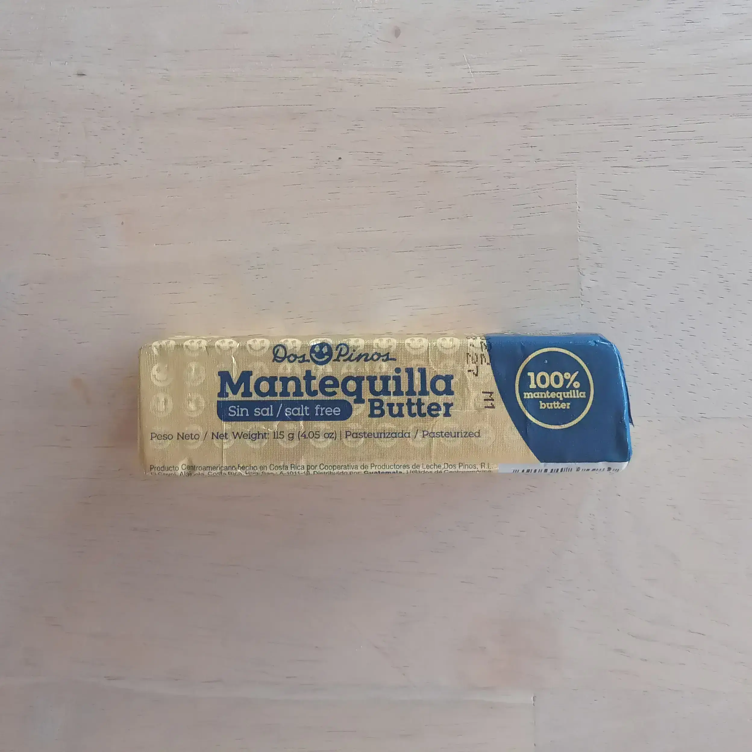 Mantequilla dos pinos sin sal 115 g