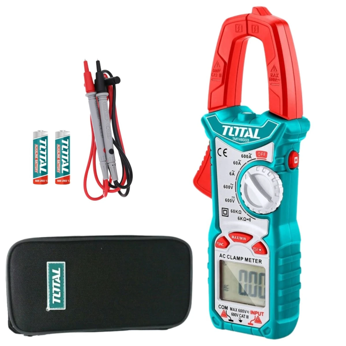 TMT46003 Pinza amperimetrica ac 600a digital total 