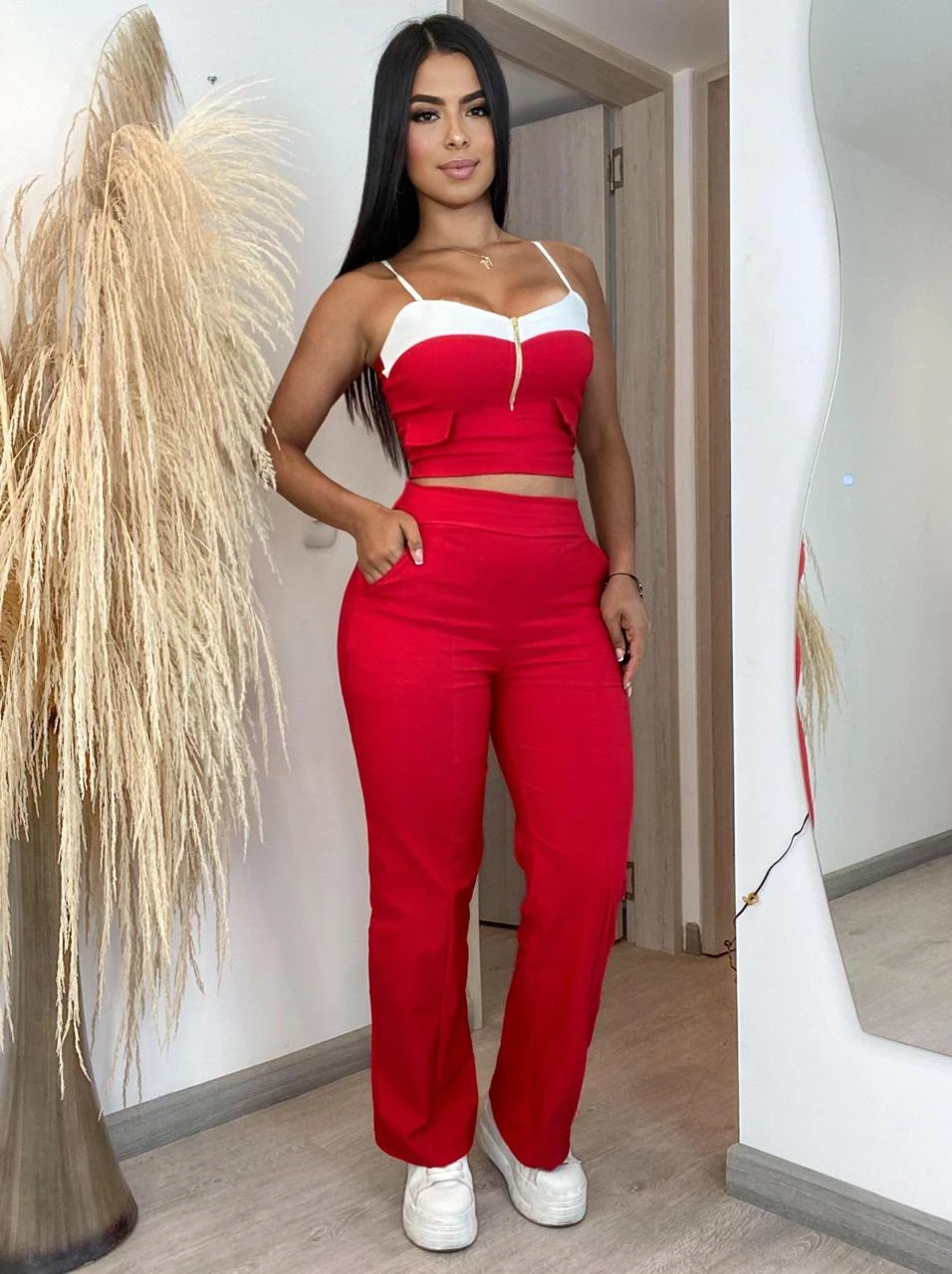Conjunto 2 piezas pantalón y top 8