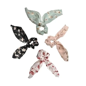 COLETAS SUELTAS CON PANUELO FLORES COLORES 1