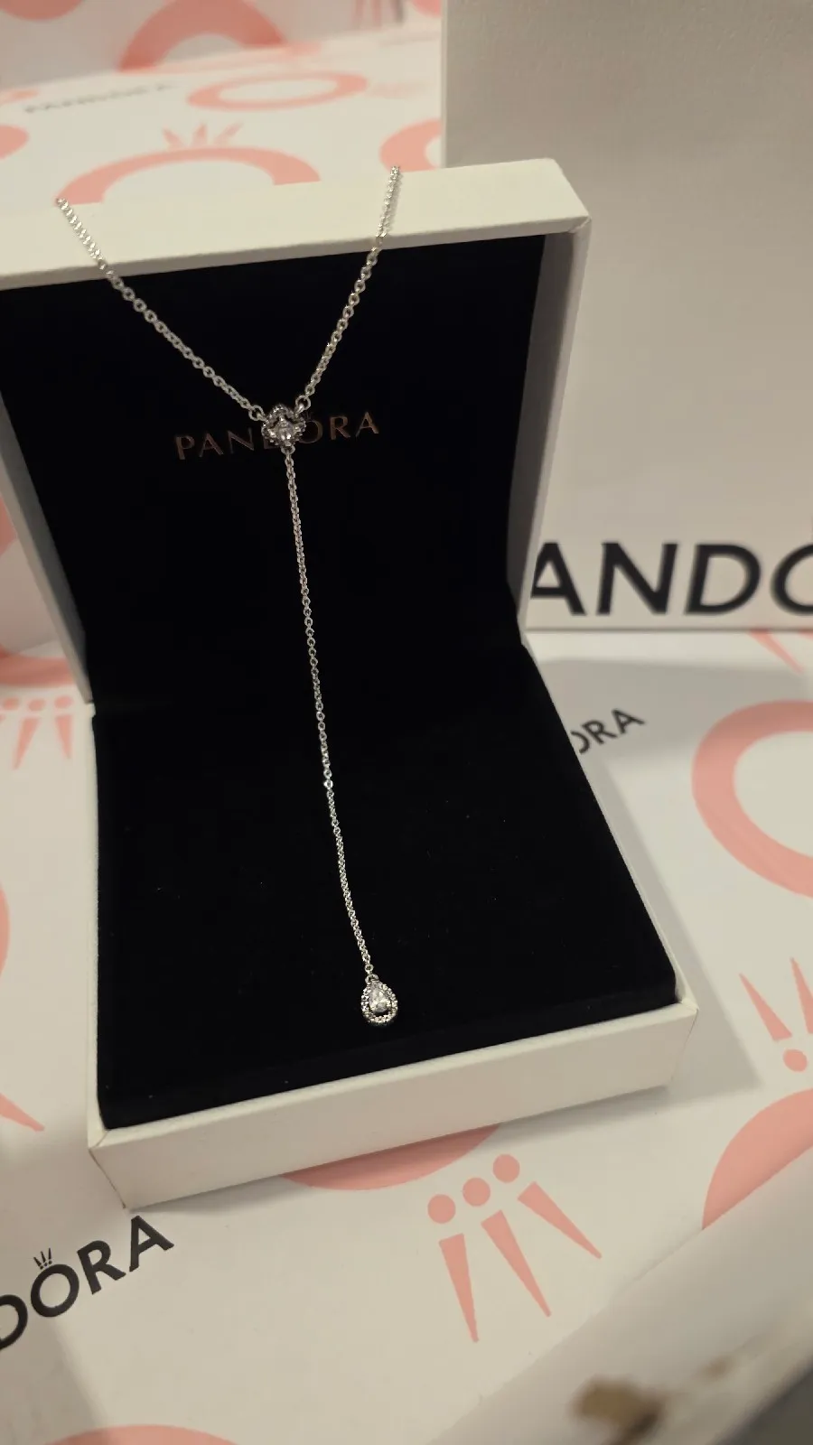 Pandora Geometric Shapes Y-Necklace Sterling silver 3