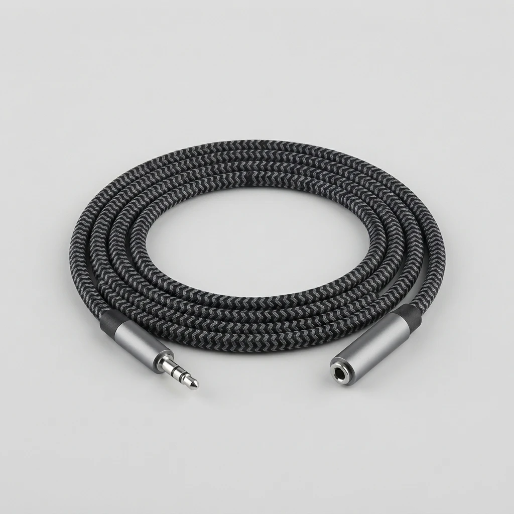 Cable de Audio Extensión TRS 3.5mm Macho/Hembra de 1.5M Green Lyca | Electrónica Joma