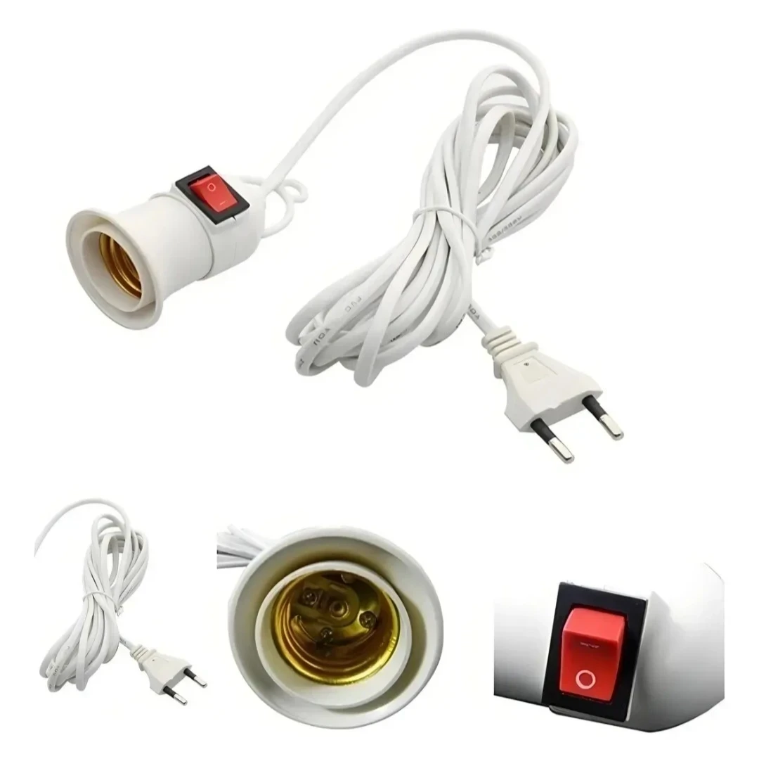 Ampolleta Alargador 8 mts Cable blanco  2