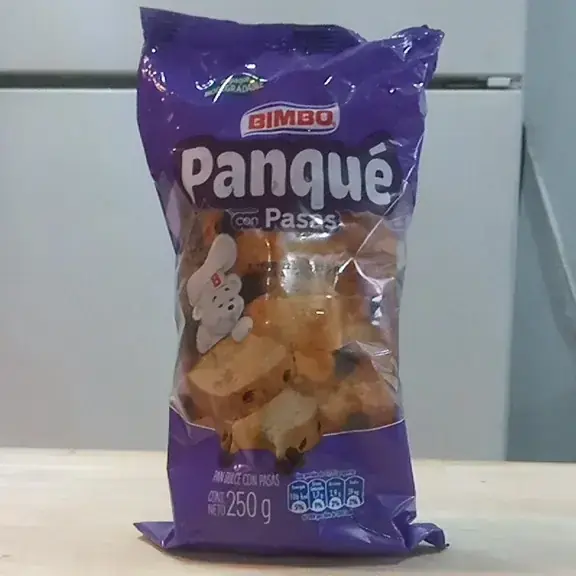Panque con pasas 