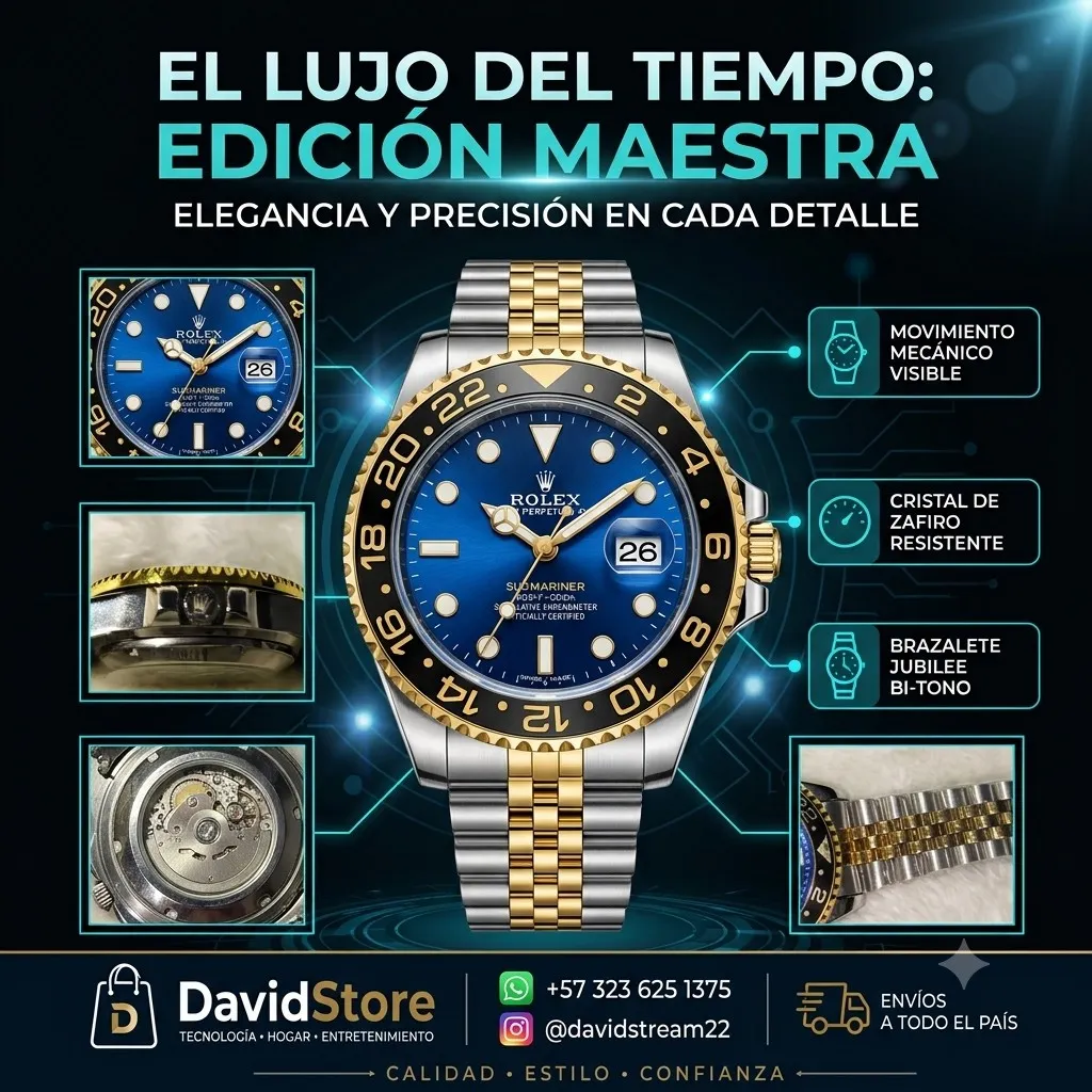 Reloj Rolex Submariner Bicolor Azul