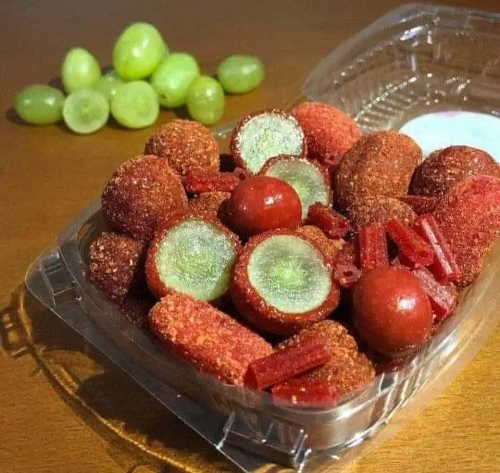 Uvas chamoy