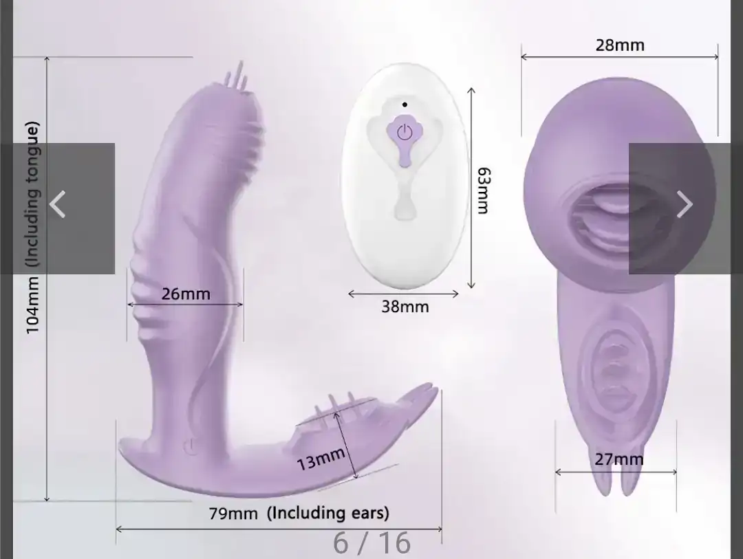 Vibrador pantaleta con control remoto  2