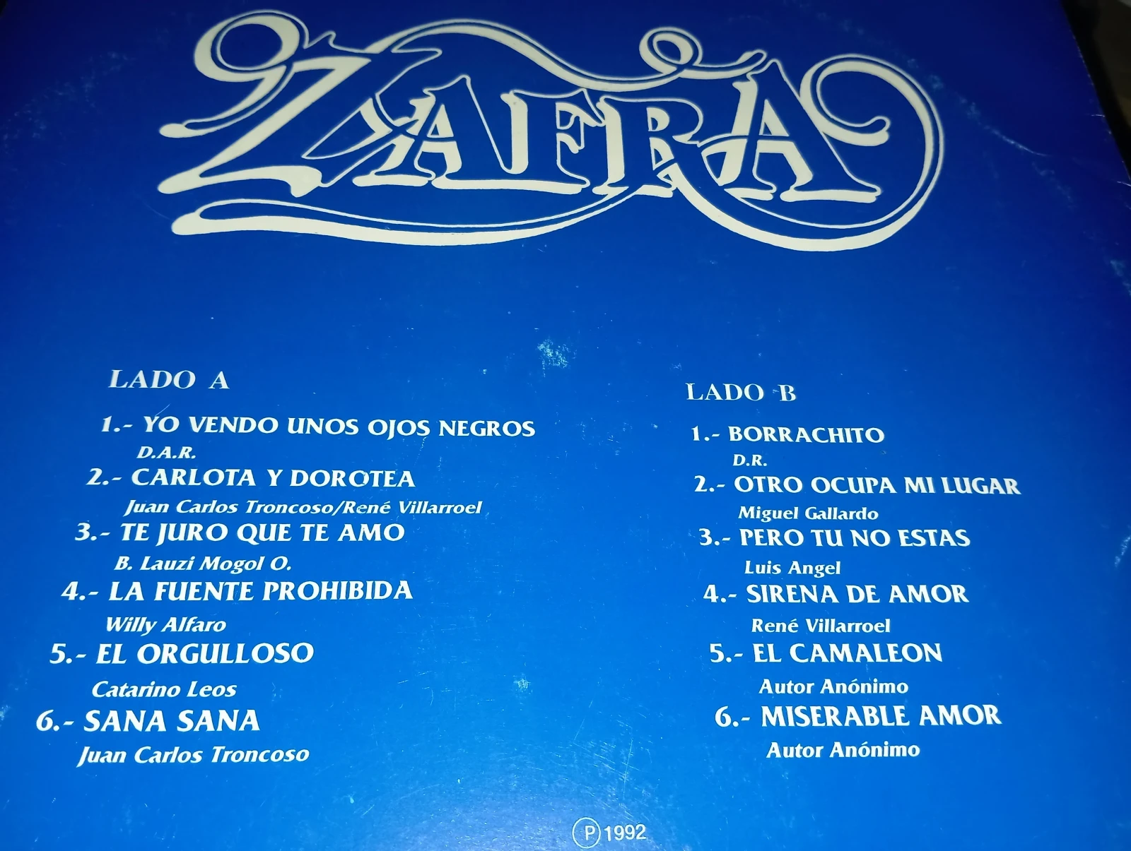 Zafra (VINILO)(LAURO RECORDS) 2