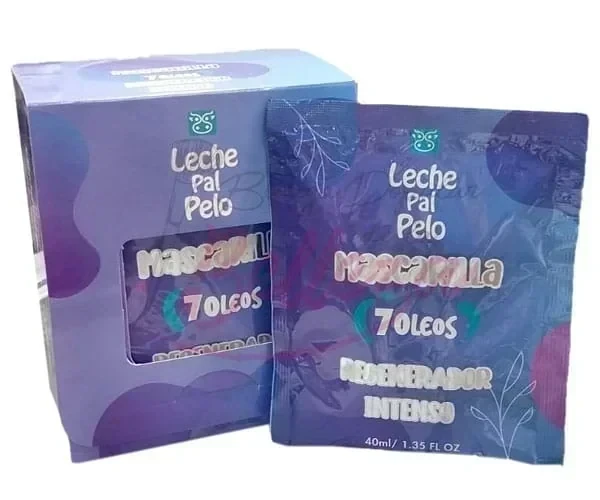 leche pal pelo mascarilla regeneradora siete oleos sobre x40 ml 