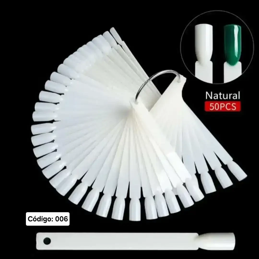 Llavero 50 Uñas para Práctica Color Natural 3