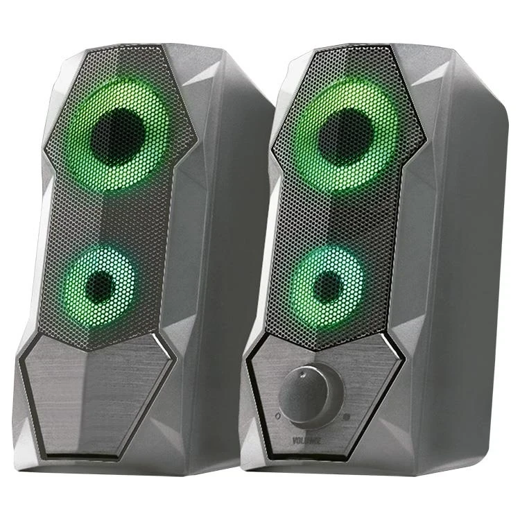NOGA PARLANTES MULTIMEDIA 2.0 CON LEDS