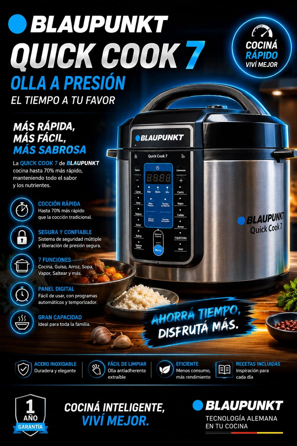 Olla a presión Blaupunkt