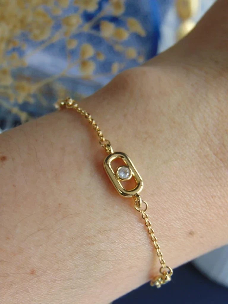 PULSERA RODIO DOR MSK BABY 7MM | 17CM LARGO + EXTENSOR 2