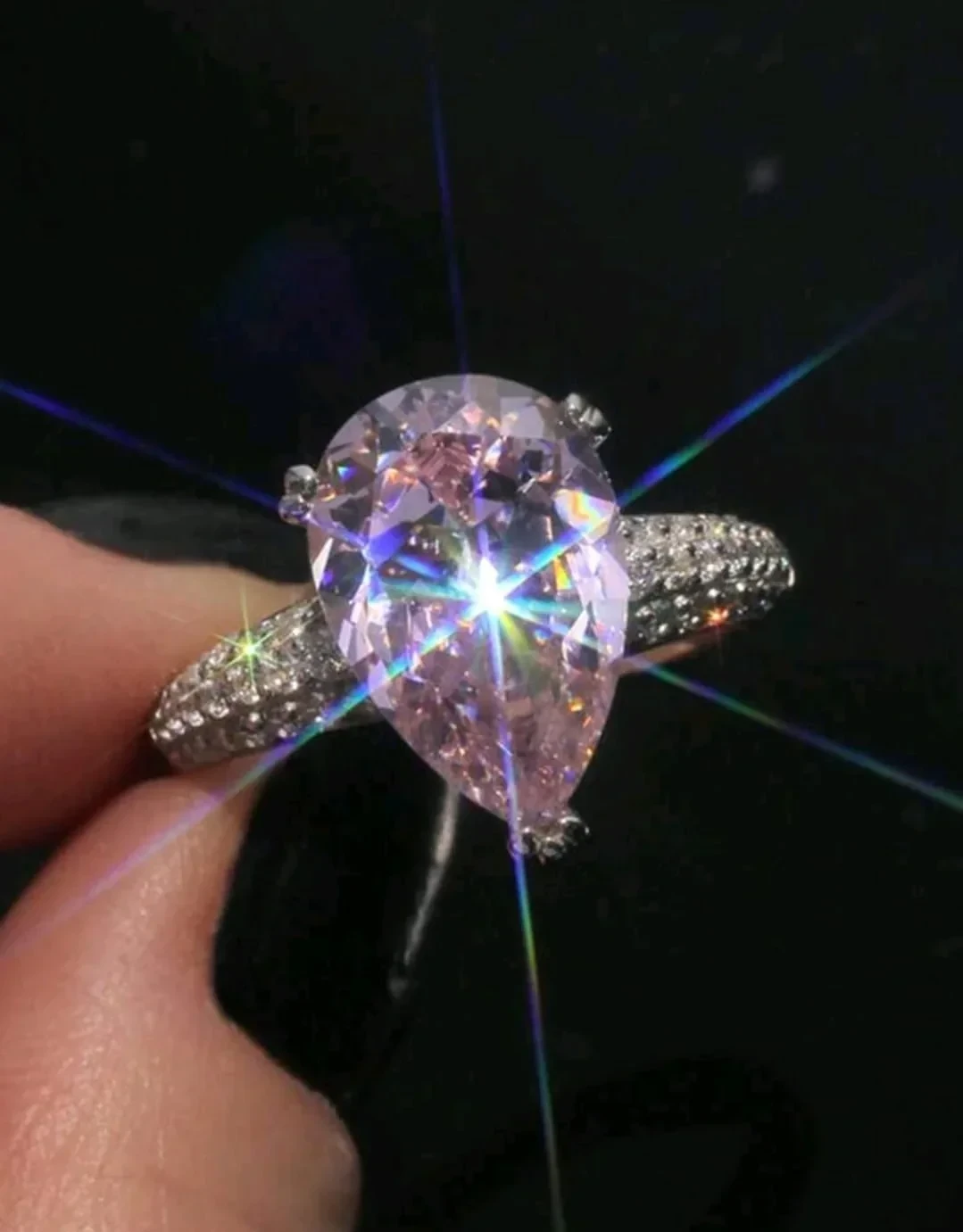 Anillo de diamante Circonita Cúbica  2