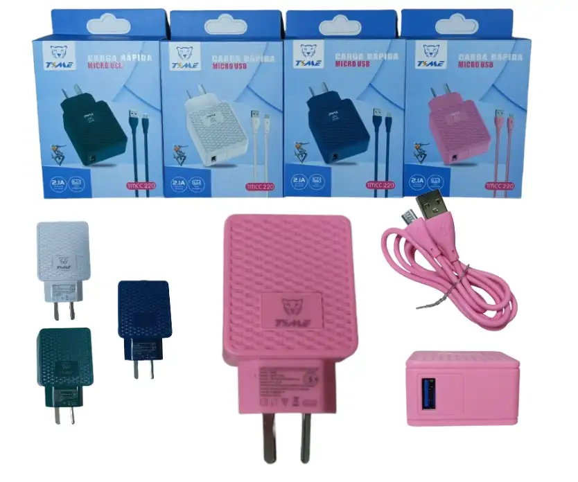 TMCC221 CARGADOR TIME V8 2.1A CABLE DESMONTABLE