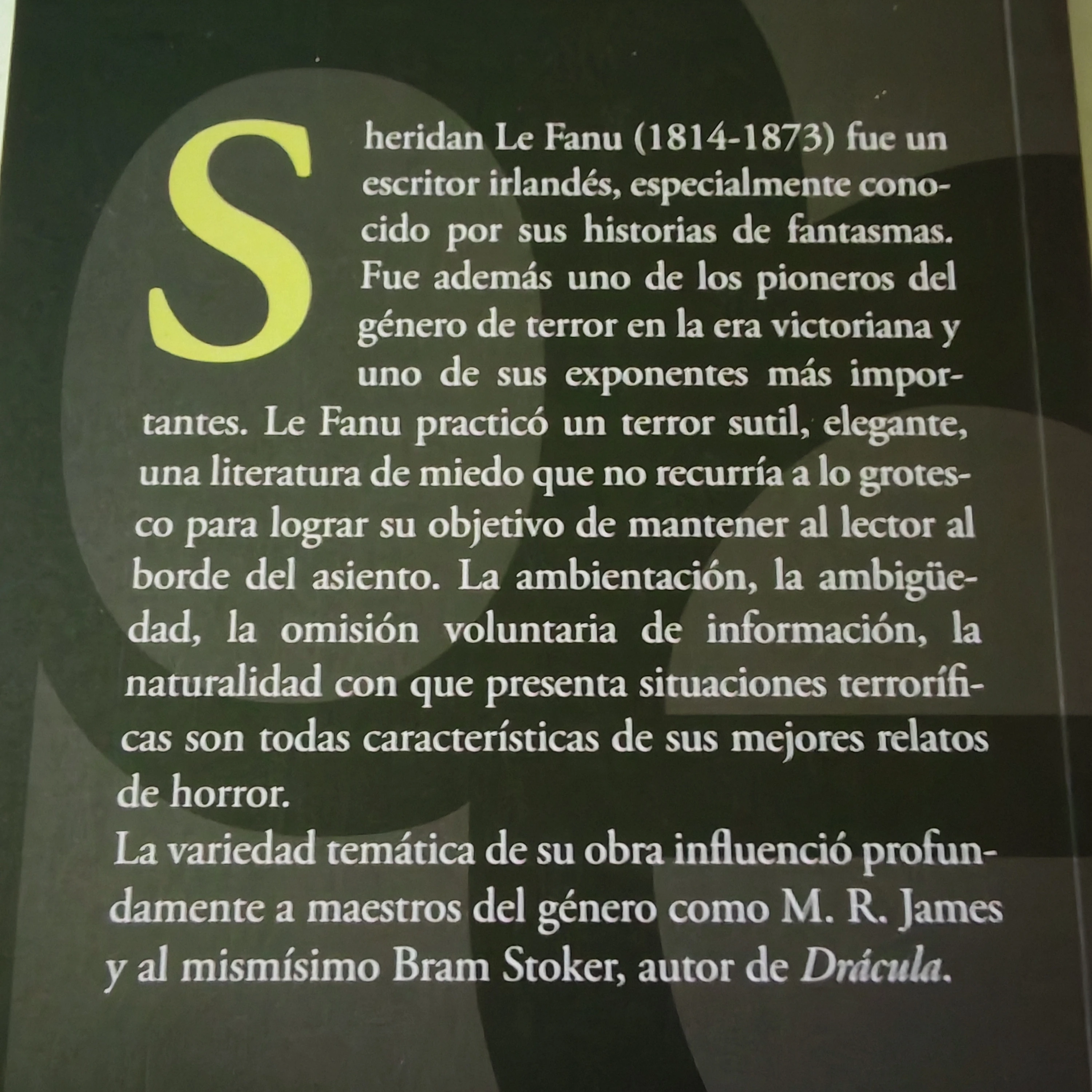 Cuentos de terror, Sheridan Le Fanu, nuevo  2