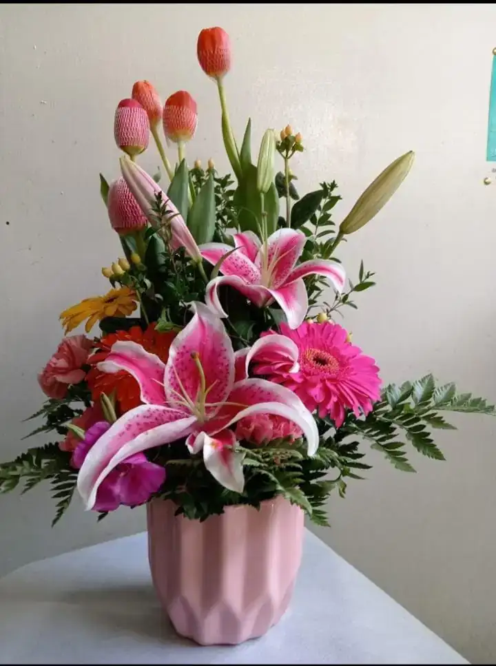 Box con tulipanes 