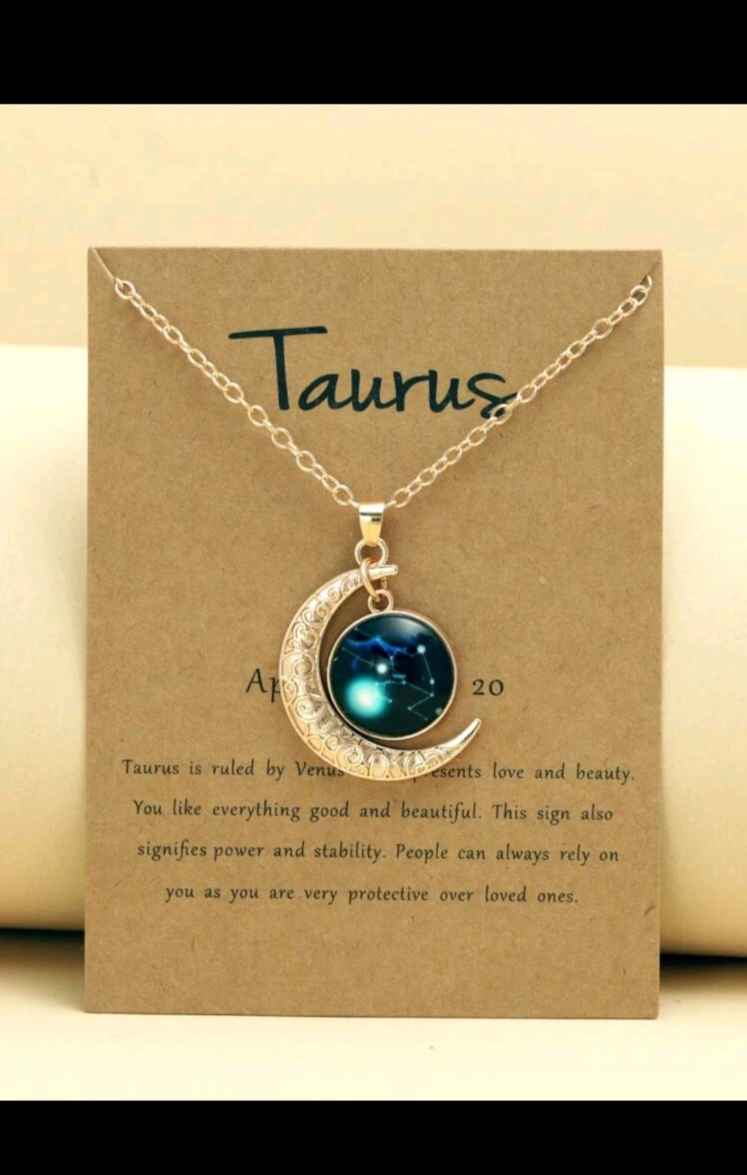 Collar signos zodiacales/ Tarjeta dedicatoria 6