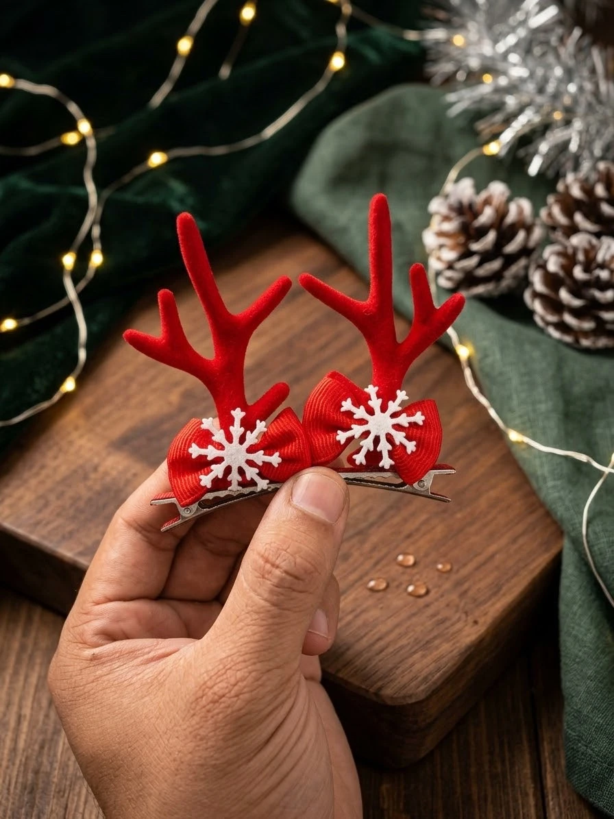 24 broches navideños (12 pares) 2