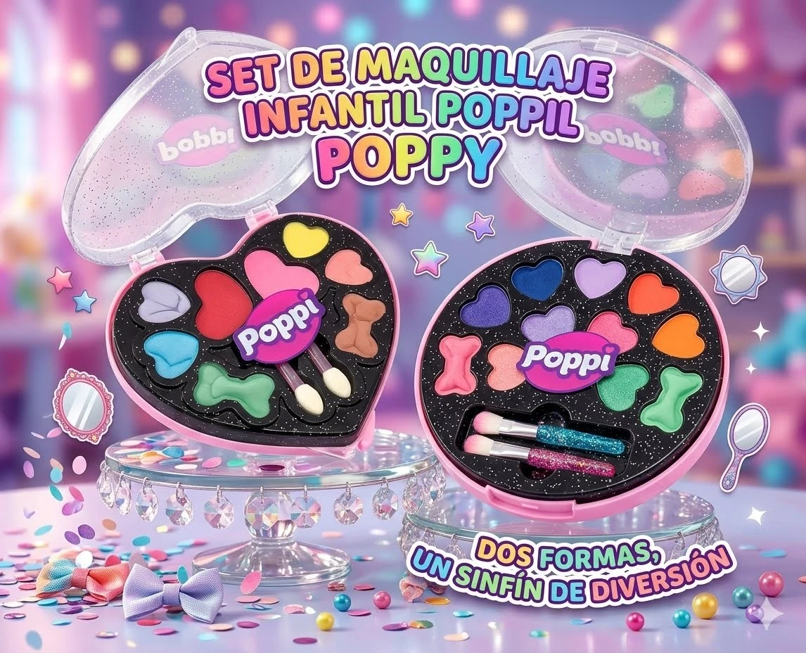 SET MAQUILLAJE INFANTIL POPPY CORAZON / CIRCULAR