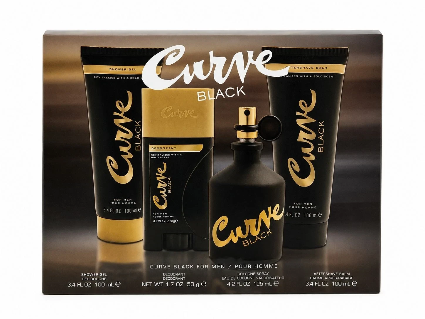 Estuche Curve Black for Men
