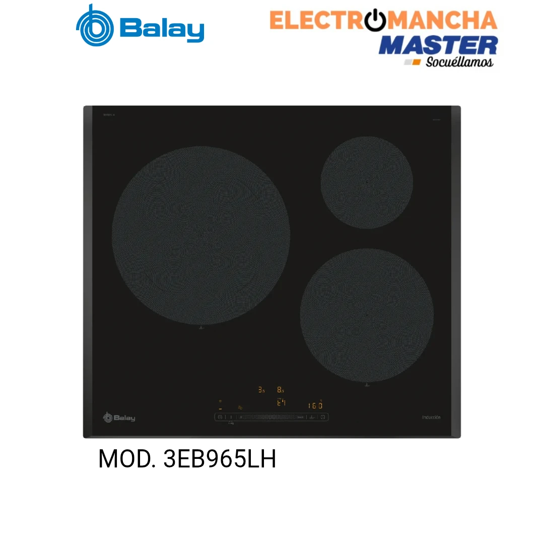 ENCIMERA INDUCCION BALAY 3EB965LH 3 FUEGOS ZONA 28 CM. 