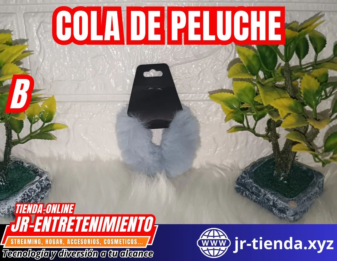 COLA DE PELUCHE DE VARIOS COLORES 7