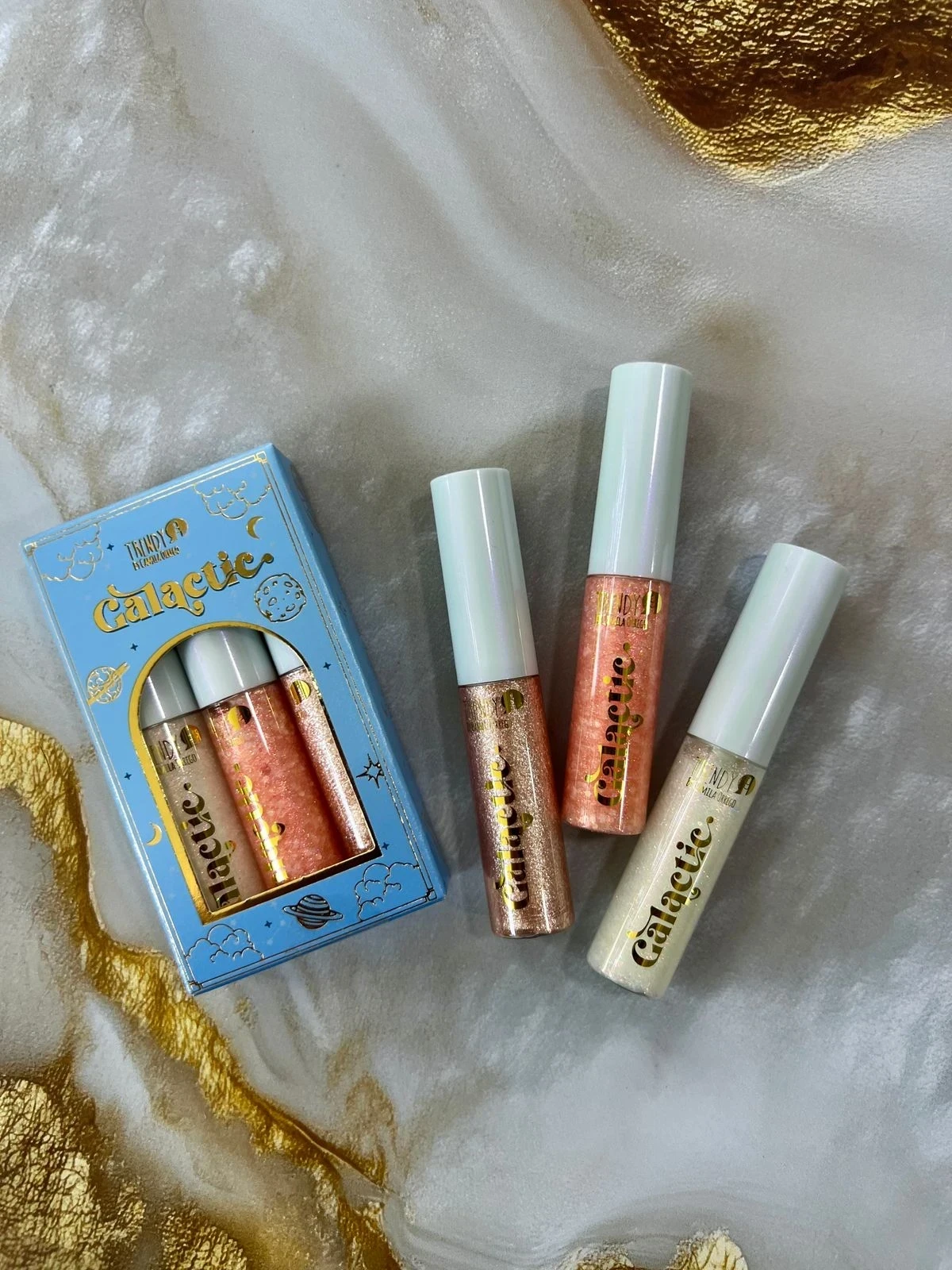 Kit x3 Sombras Liquidas Galactic 
