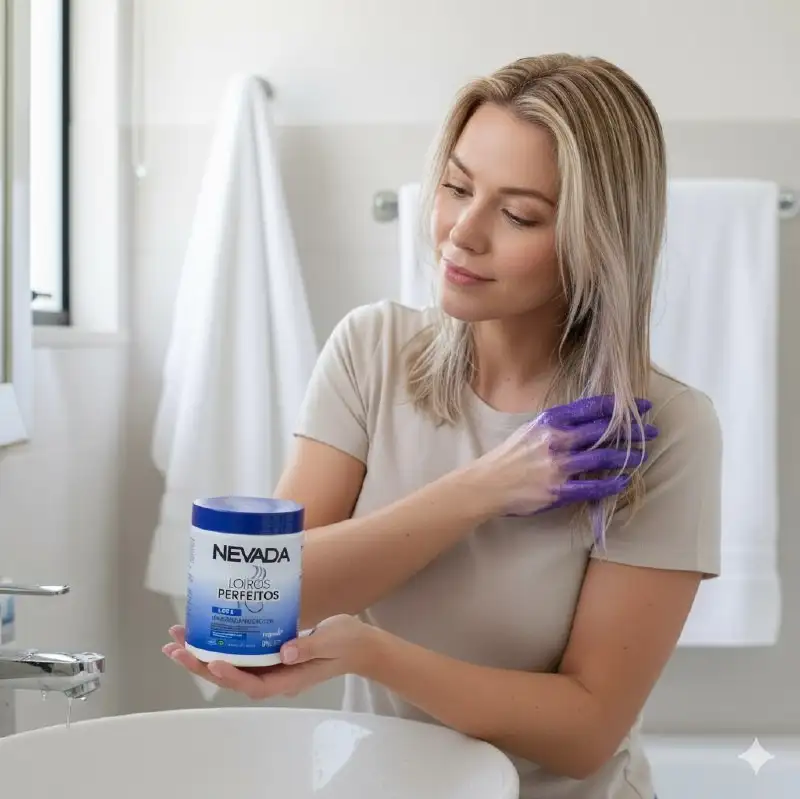 MASCARILLA PARA EL CABELLO MATIZADORA 3 EN 1 PARA PELO RUBIO, GRISES Y DECOLORADOS NEVADA 1KG 2
