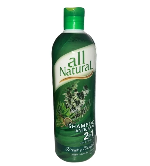 Shampoo Control Caspa Té Verde y Eucalipto