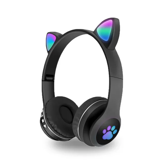 Audífonos Gamer  Dusfema Bluetooth Gato  3