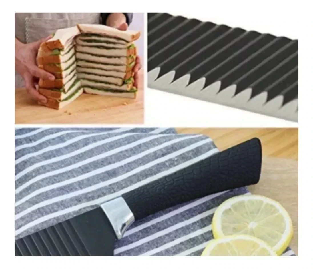 Set De Cuchillos Juego Cocina Mango Antirresbalante 3