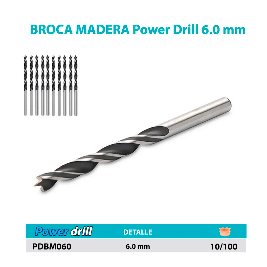 BROCA MADERA Power Drill 6.0 mm