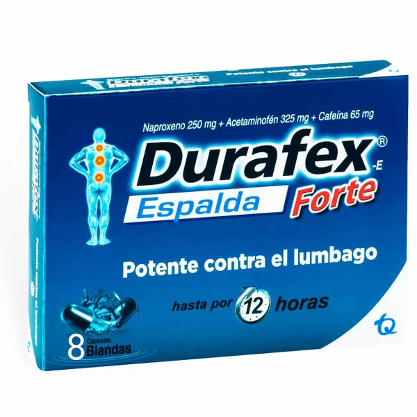 Durafex espalda forte caja x 8 cápsulas