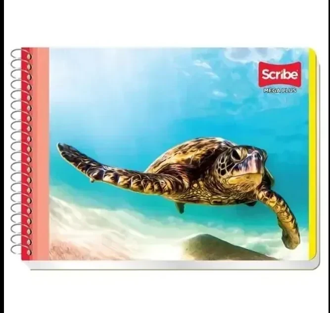 Cuaderno Italiano mega rayado 100 hojas espiral  3