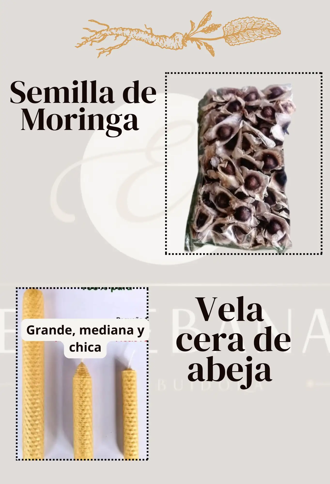 Vela de cera abeja 