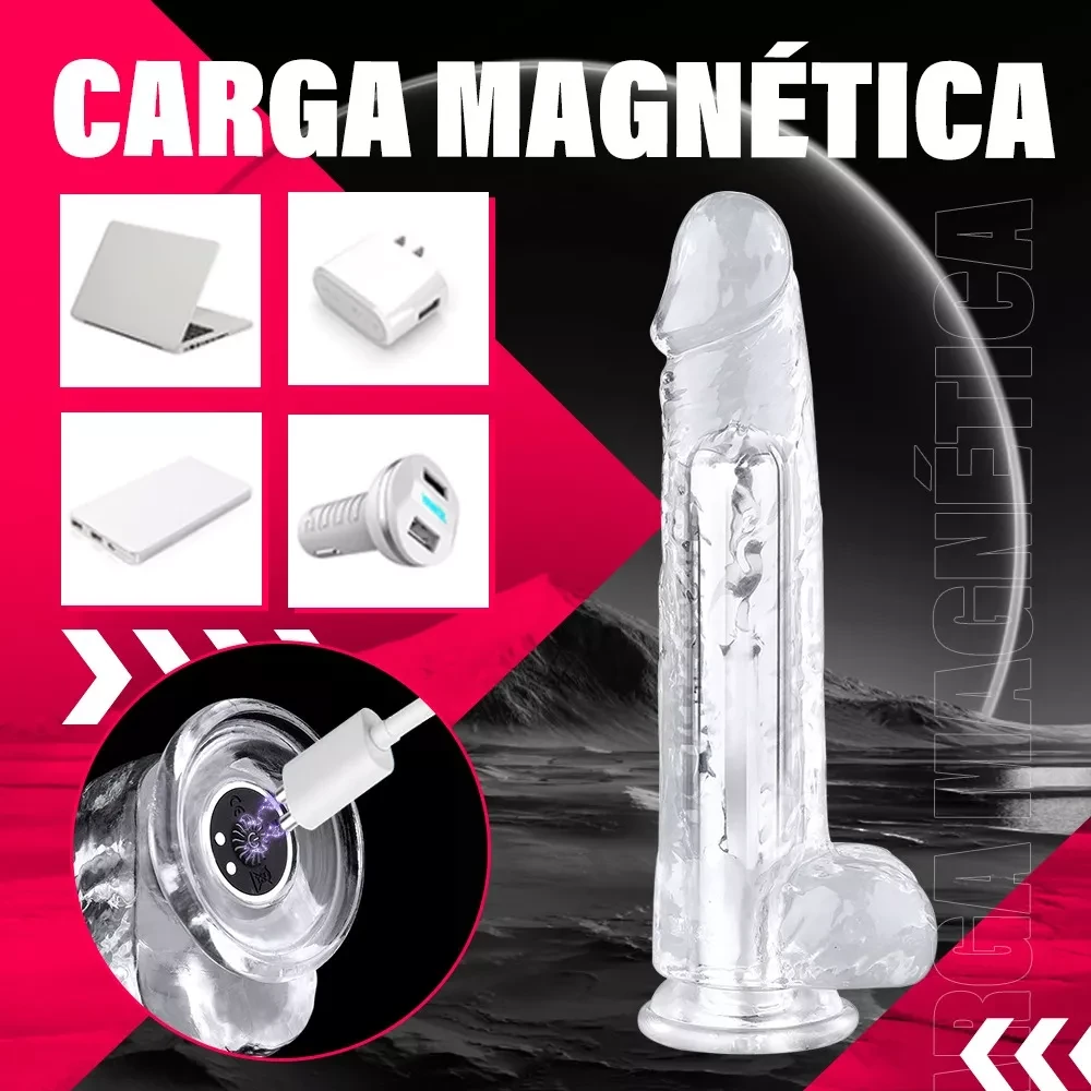Consolador Vibrador Clítoris Estimulador Dildo Con Ventosa 2