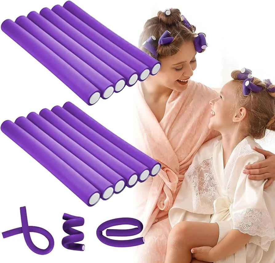 Set 10 Rulos Largos Flexibles para Cabello 2