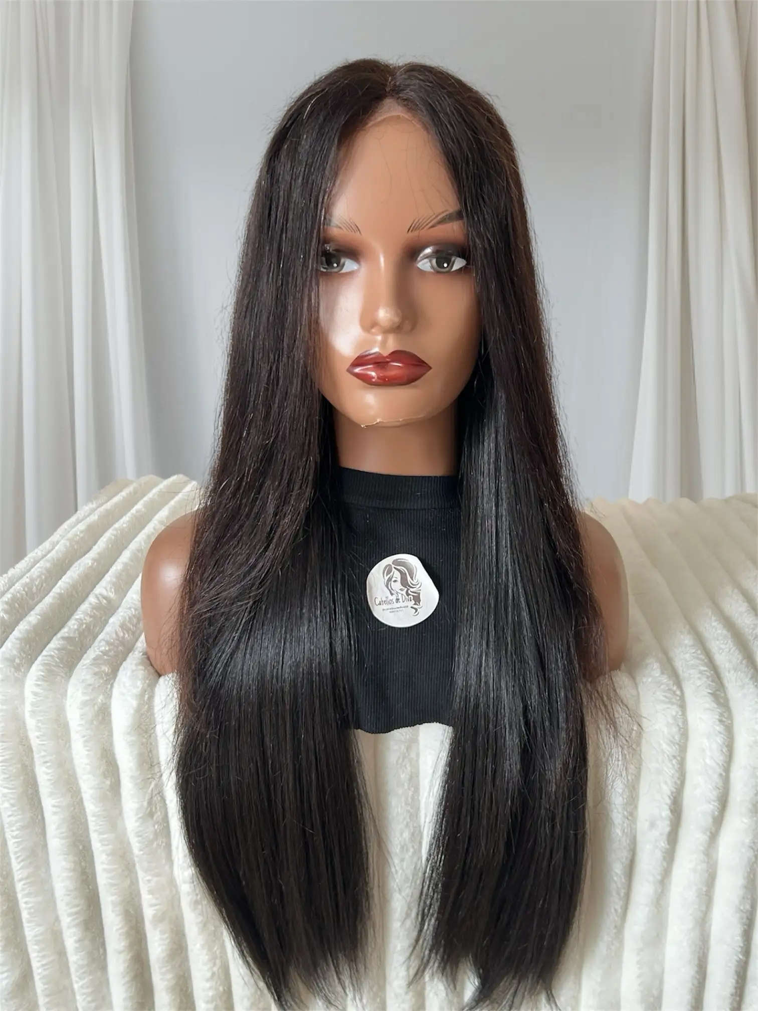 Peluca semi de 28 pulgadas, frontla 13x1 glueless  3