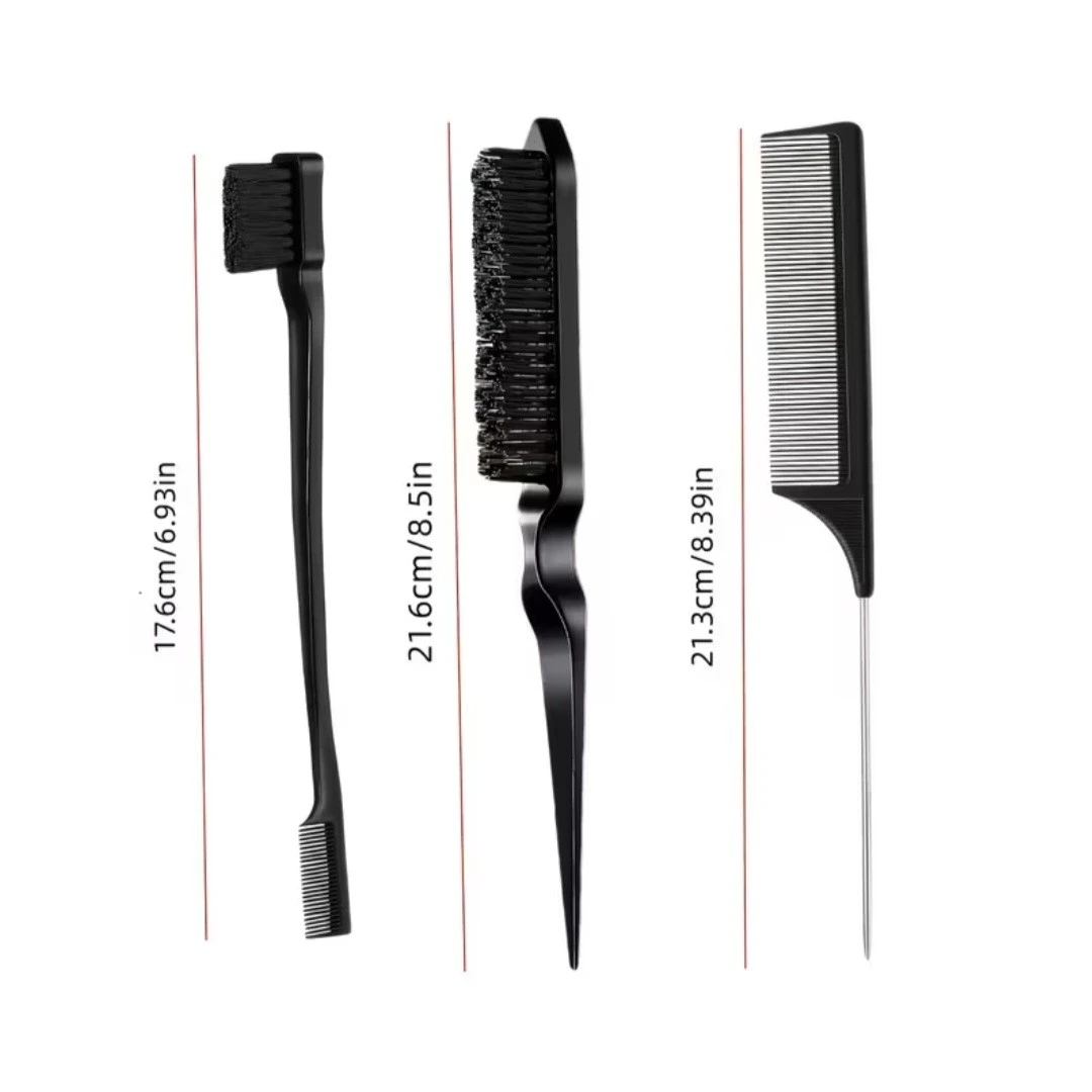 Kit 3 Pcs Peinillas para Baby Hairs 2