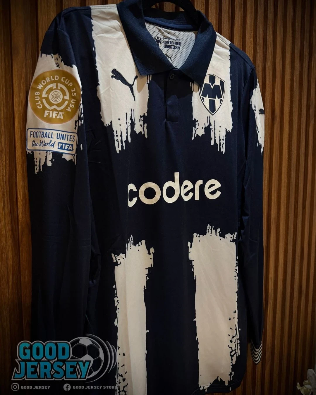 Jersey Rayados Manga Larga MDC  2