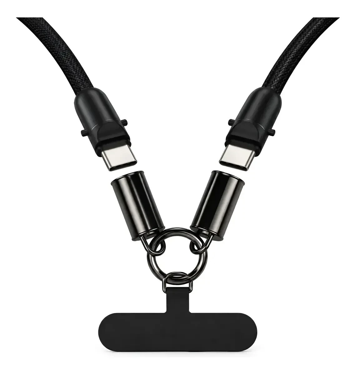 Cable Lanyard USB-C 60W 30cm Green Lyca | Electrónica Joma